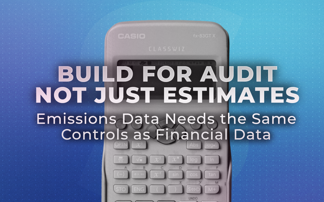 Emissions data needs the same controls as financial data
